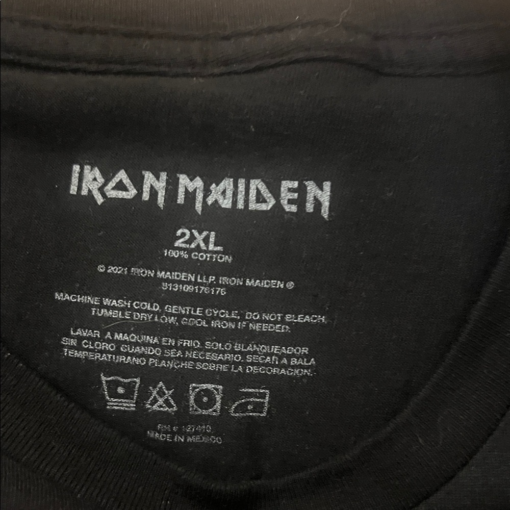 Iron Maiden Black Samurai Graphic Tee - Picture 2 of 4